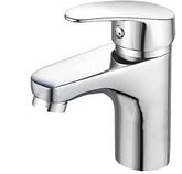 Fossa Taps for Bathroom Sink Chrome Basin Mixer Tap Brass Modern Single Handle Bathroom Faucet FSLF-001 - Fossa Home